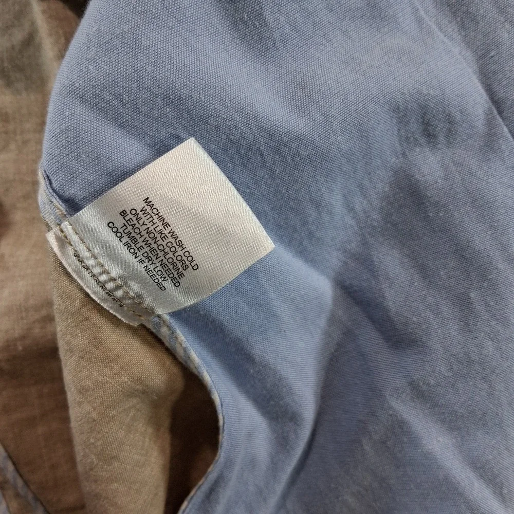 Cremieux Sport Coat Mens Large Tan Linen Blend Elbow Patches Blazer